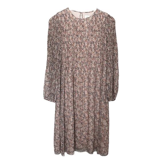 Wilfred Dresses & Skirts - Aritizia Wilfred Daydreamer Midi Dress Women’s Sz Small Coral Wine Pleated Boho